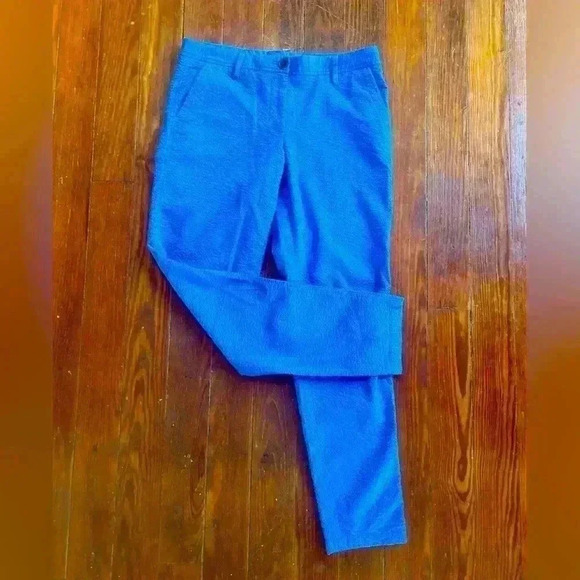 Talbots Women’s 4 Girlfriend Stretch Chino Straight Leg Cobalt Blue - Picture 1 of 10